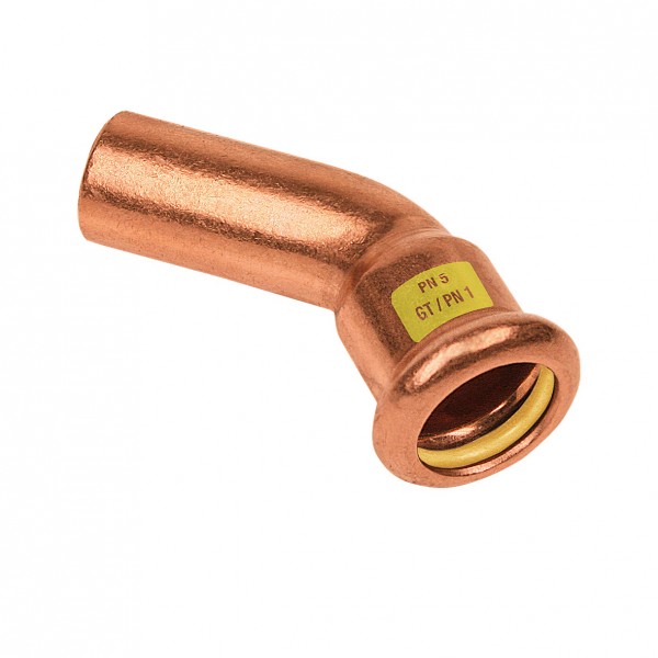 BONFIX Zak Press koper gas Insteekbocht 45° 15x15mm