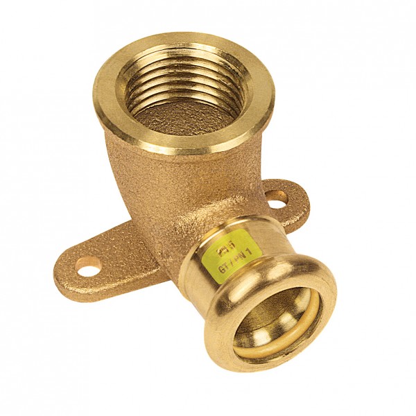 BONFIX Zak Press brons gas muurplaat 15x1/2" bi.