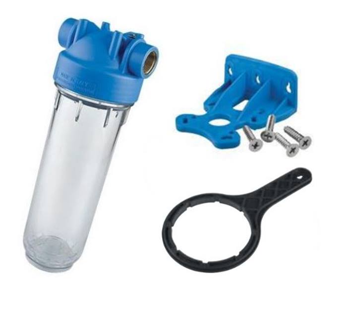 Atlas Filtri DP Mono filter behuizing 3/4" inclusief muurbeugel en sleutel