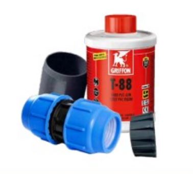 Aansluitset PVC-PE 63mm t.b.v. pompputten