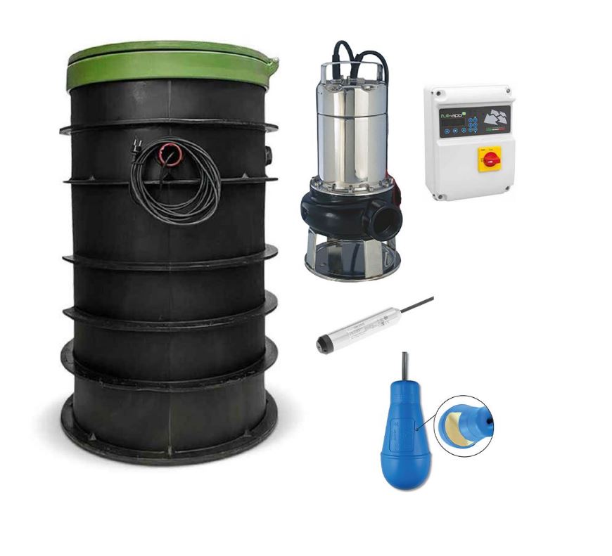 Hydrosphere PE pompput RO-MAXI 750L ARVEN CUTTER 140M