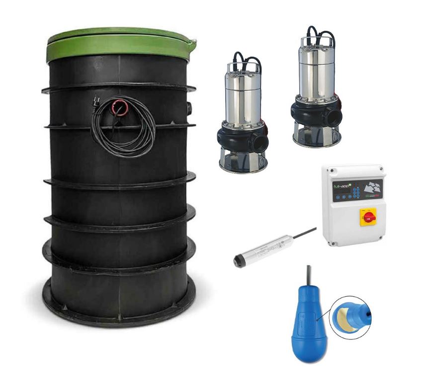 Hydrosphere PE pompput RO-MAXI 750L DUO ARVEN CUTTER 140M