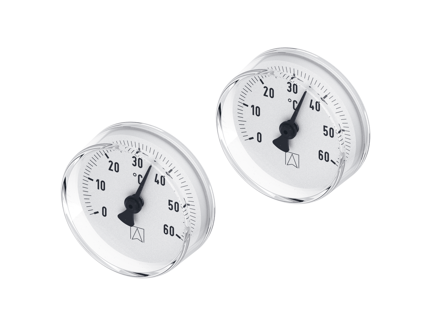 TECEfloor thermometer-set voor een comfort verdeler, 0-60 °C