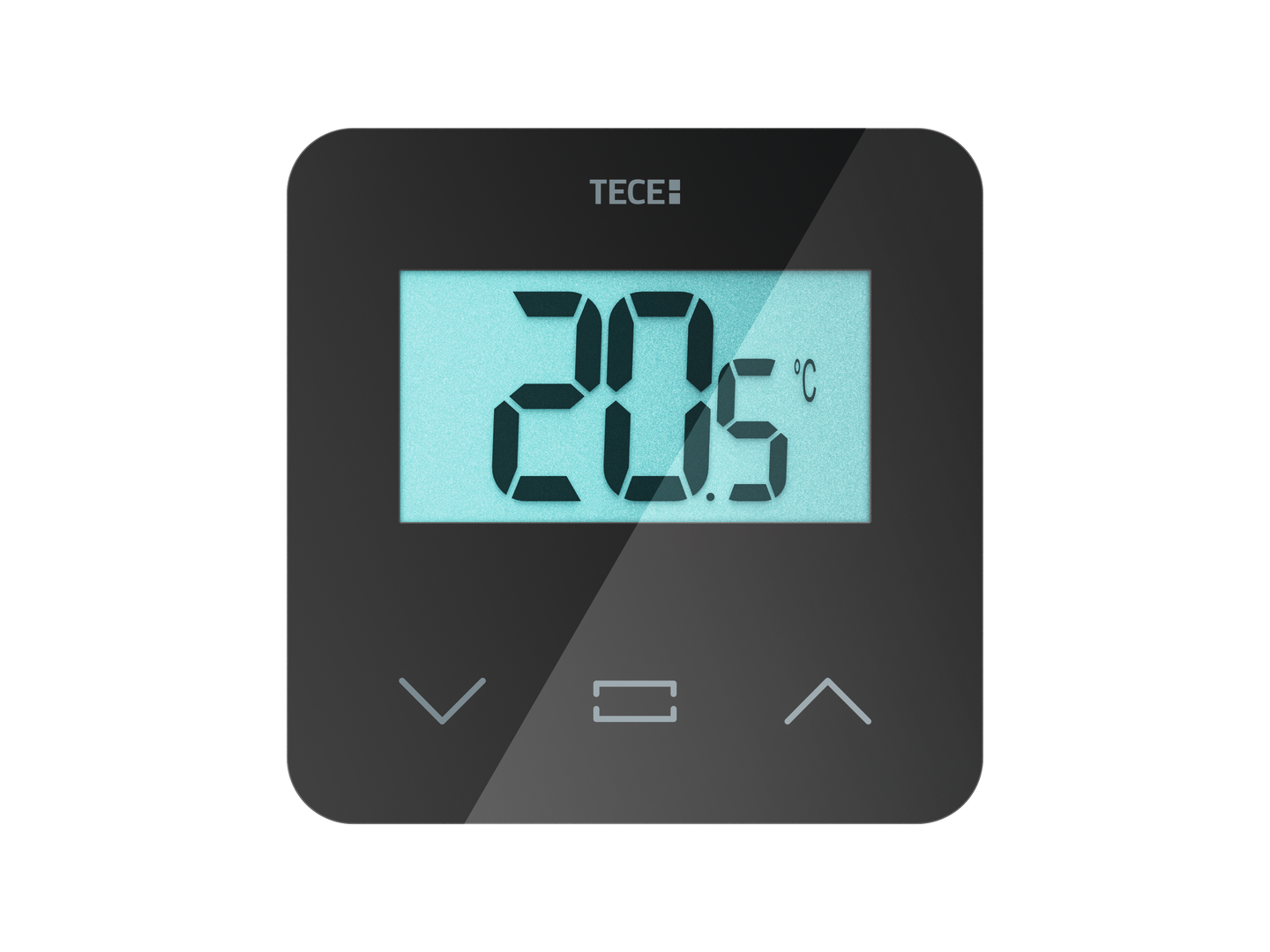 TECEfloor ruimteregelaar SH-DT, temperatuur, LCD-display, zwart