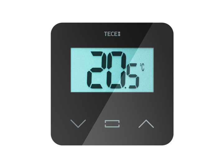 TECEfloor ruimteregelaar SH-DT, temperatuur, LCD-display, zwart