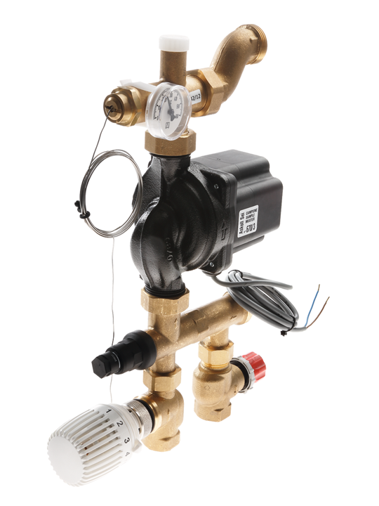 TECEfloor pompunit 20-55 °C met thermostaatkop en capillair