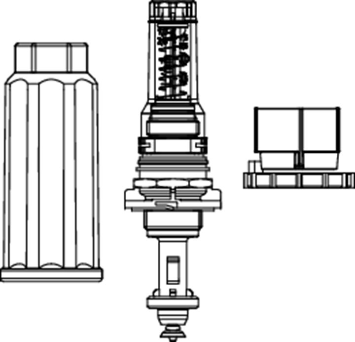 TECEfloor flowmeter voor kunststof vloerverwarmingsverdeler incl. montagesleutel
