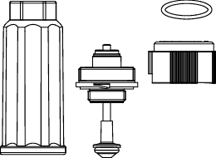 TECEfloor thermostatische insert voor kunststof vloerverwarmingsverdeler