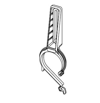 TECE reserveonderdeel houder voor afvoerbocht DN 50