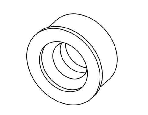 TECE reserveonderdeel rubber manchet, verloop NW 30/50