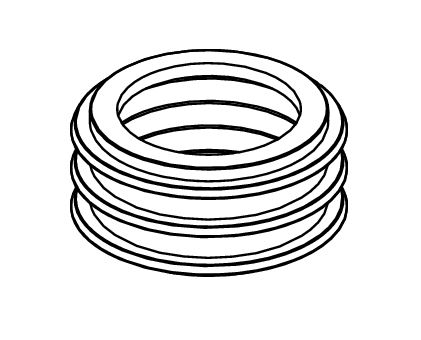 TECE reserveonderdeel afdichting voor spoelbuisaansluiting