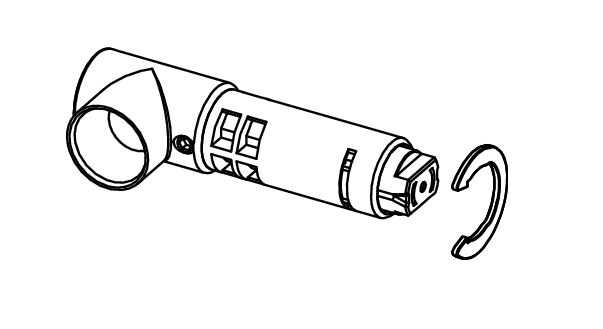 TECE reserveonderdeel beslag en demper links for zitting/deksel CLASSIC (vanaf 2021)