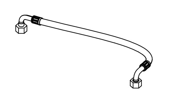TECE reserveonderdeel TECEneo gewapende aansluitslang