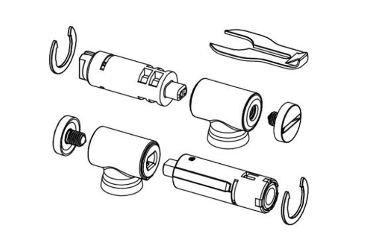 TECE reserveonderdeel fitting en demper voor zitting/bedekking SLIM