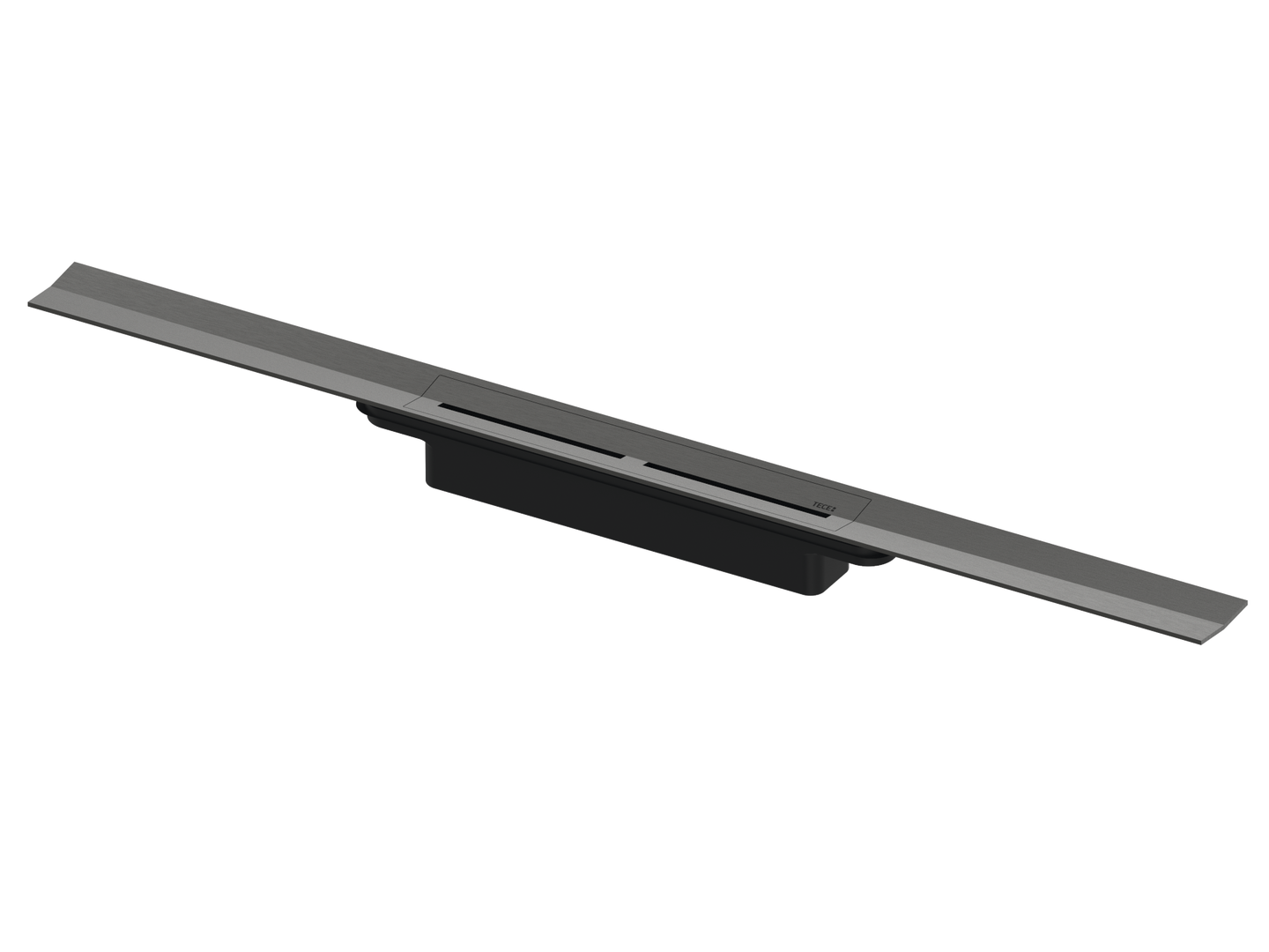 TECEdrainprofile doucheprofiel, 800 mm, rvs, geborsteld zwart chroom