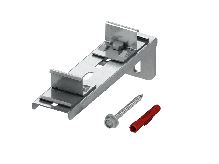 TECEprofil dubbele bevestigingsplaat, lange uitvoering