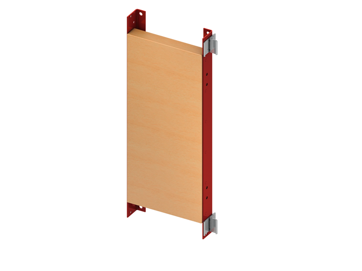 TECEprofil bevestigingsplaat voor steunbeugels en handgrepen