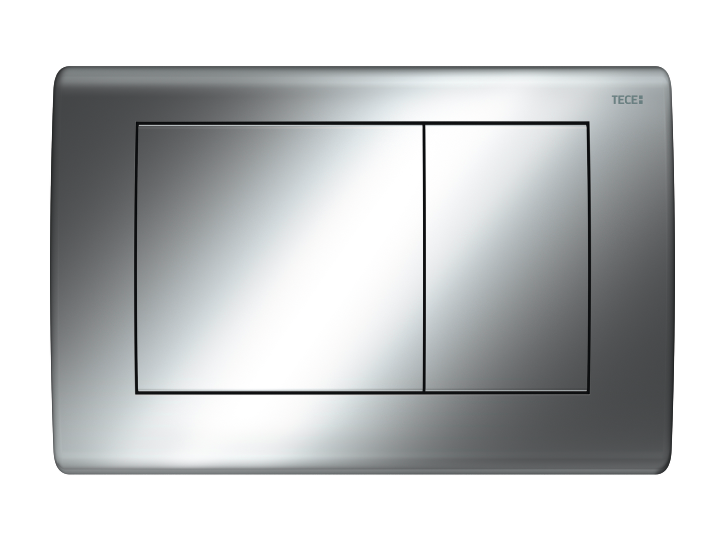 TECEplanus WC-bedieningsplaat voor duospoeltechniek, glanzend chroom
