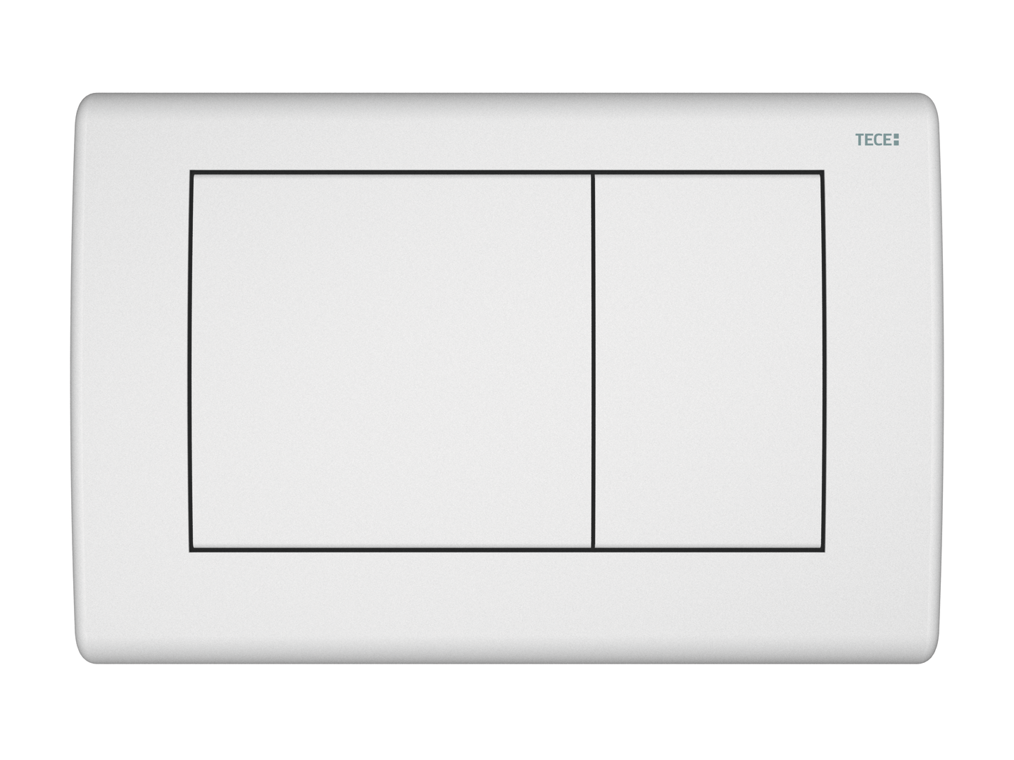 TECEplanus WC-bedieningsplaat voor duospoeltechniek, mat zijdewit