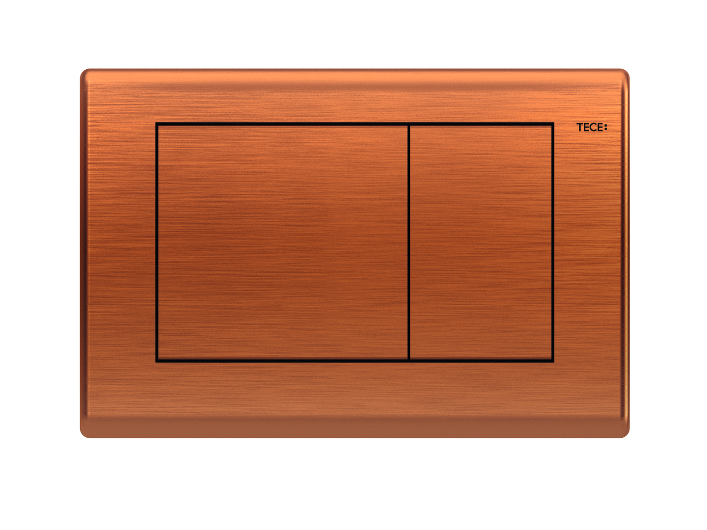TECEplanus WC-bedieningsplaat voor duospoeltechniek, antiek koper