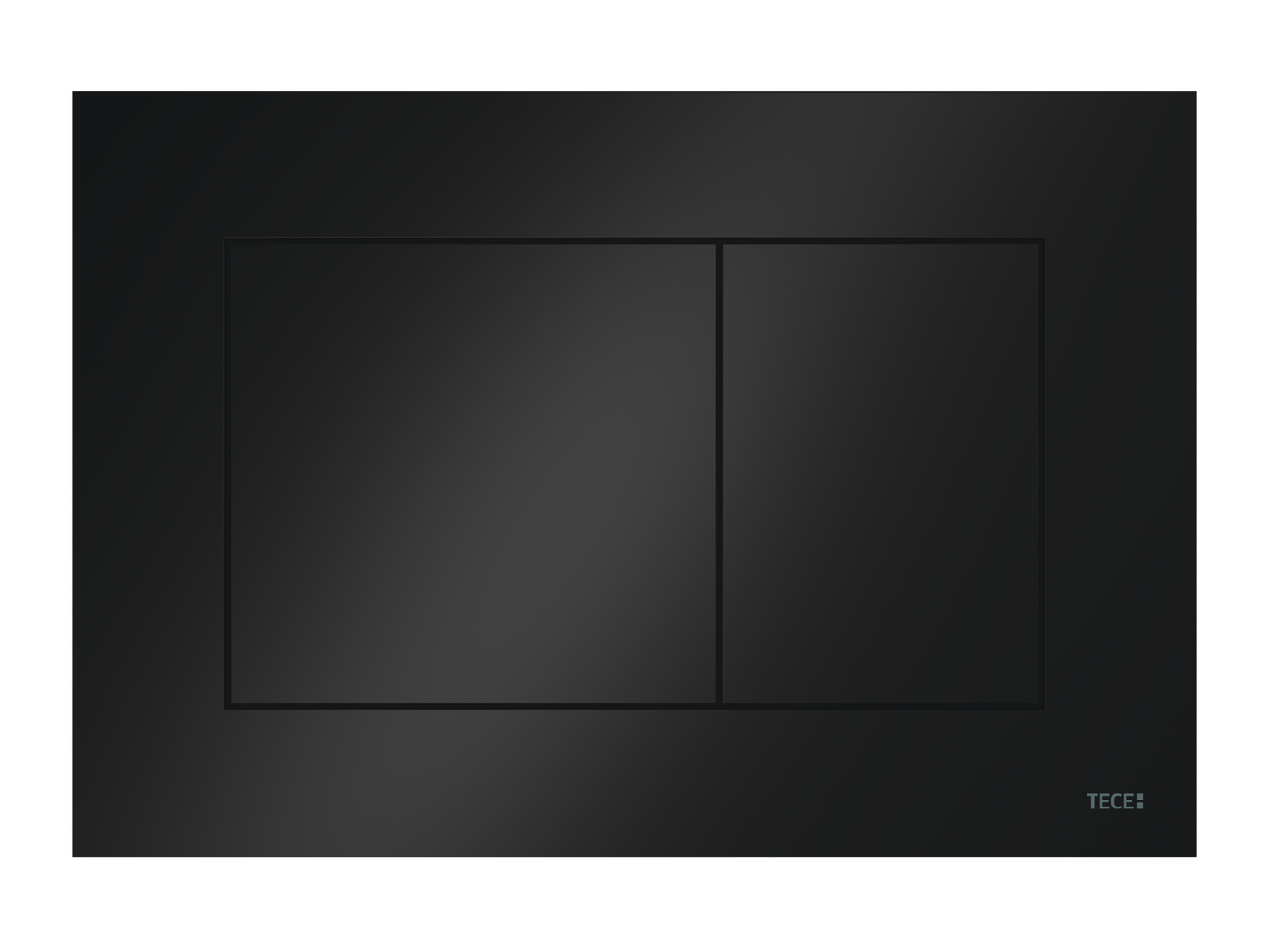TECEnow WC-bedieningsplaat, glanzend zwart