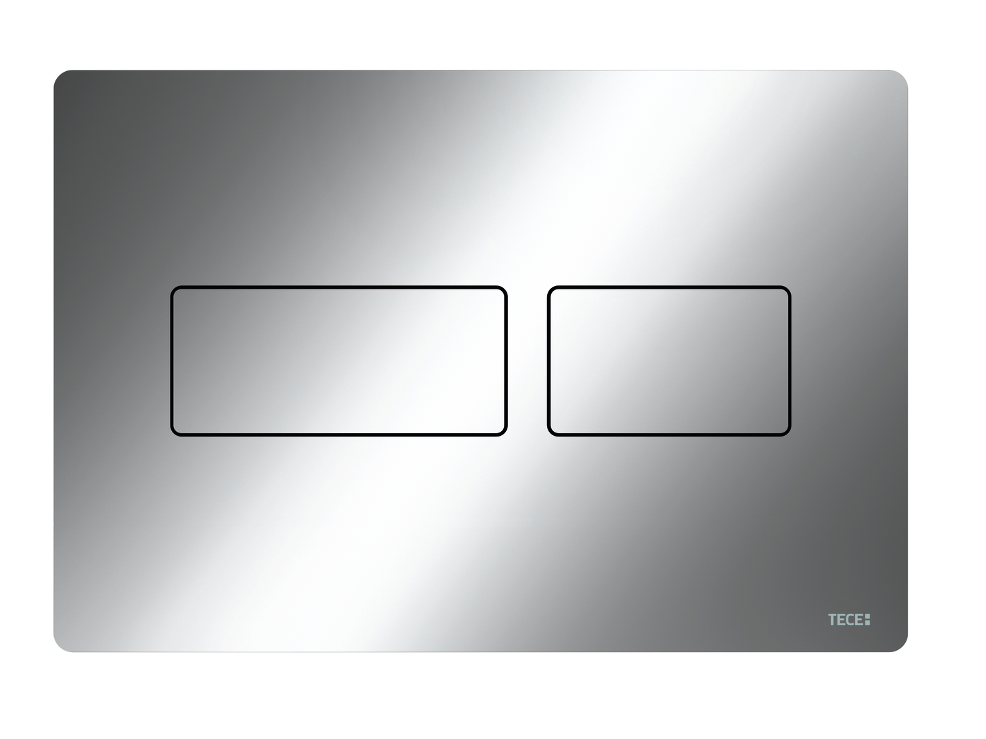 TECEsolid WC-bedieningsplaat voor duospoeltechniek, glanzend chroom