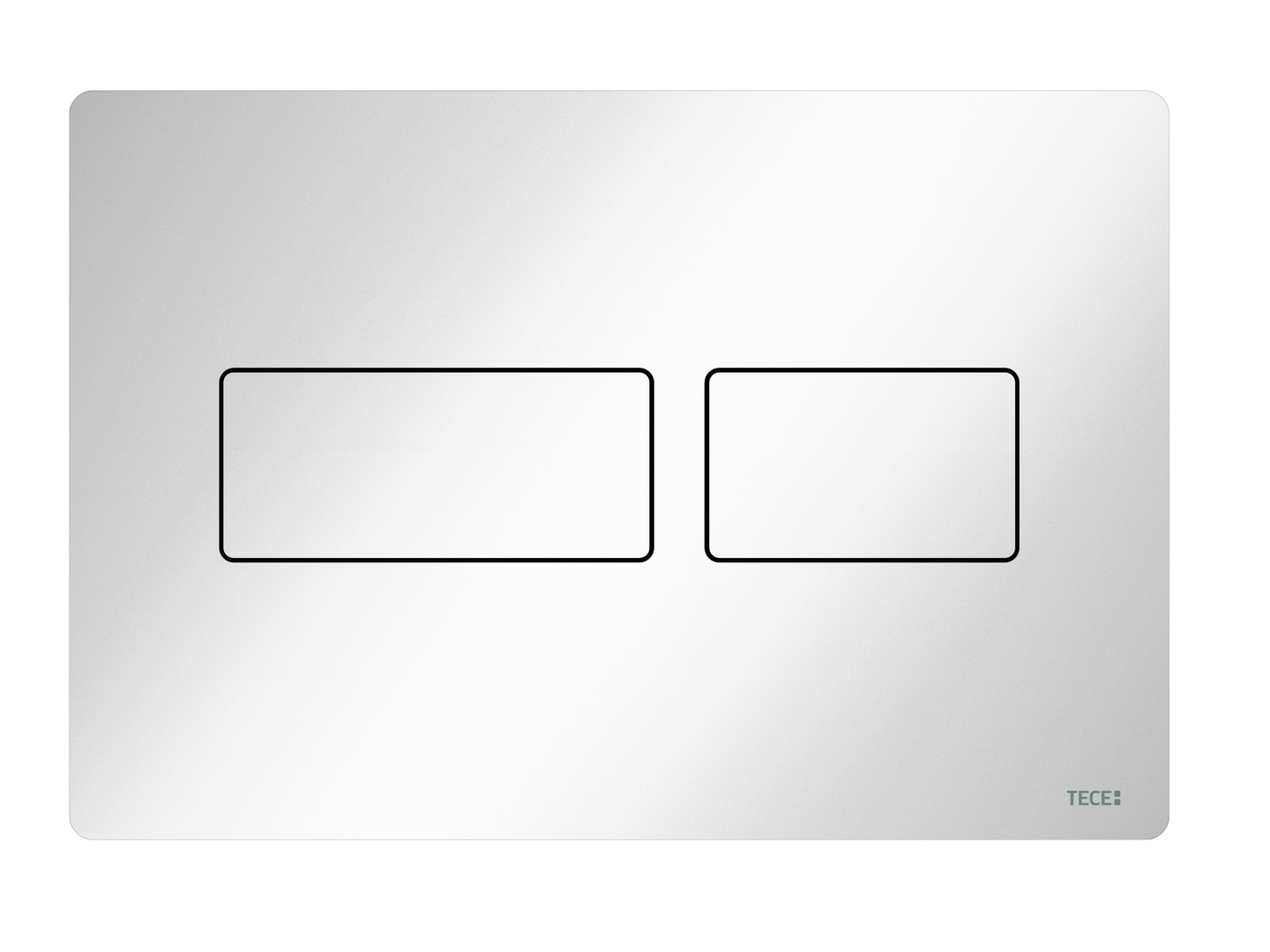 TECEsolid WC-bedieningsplaat voor duospoeltechniek, glanzend wit