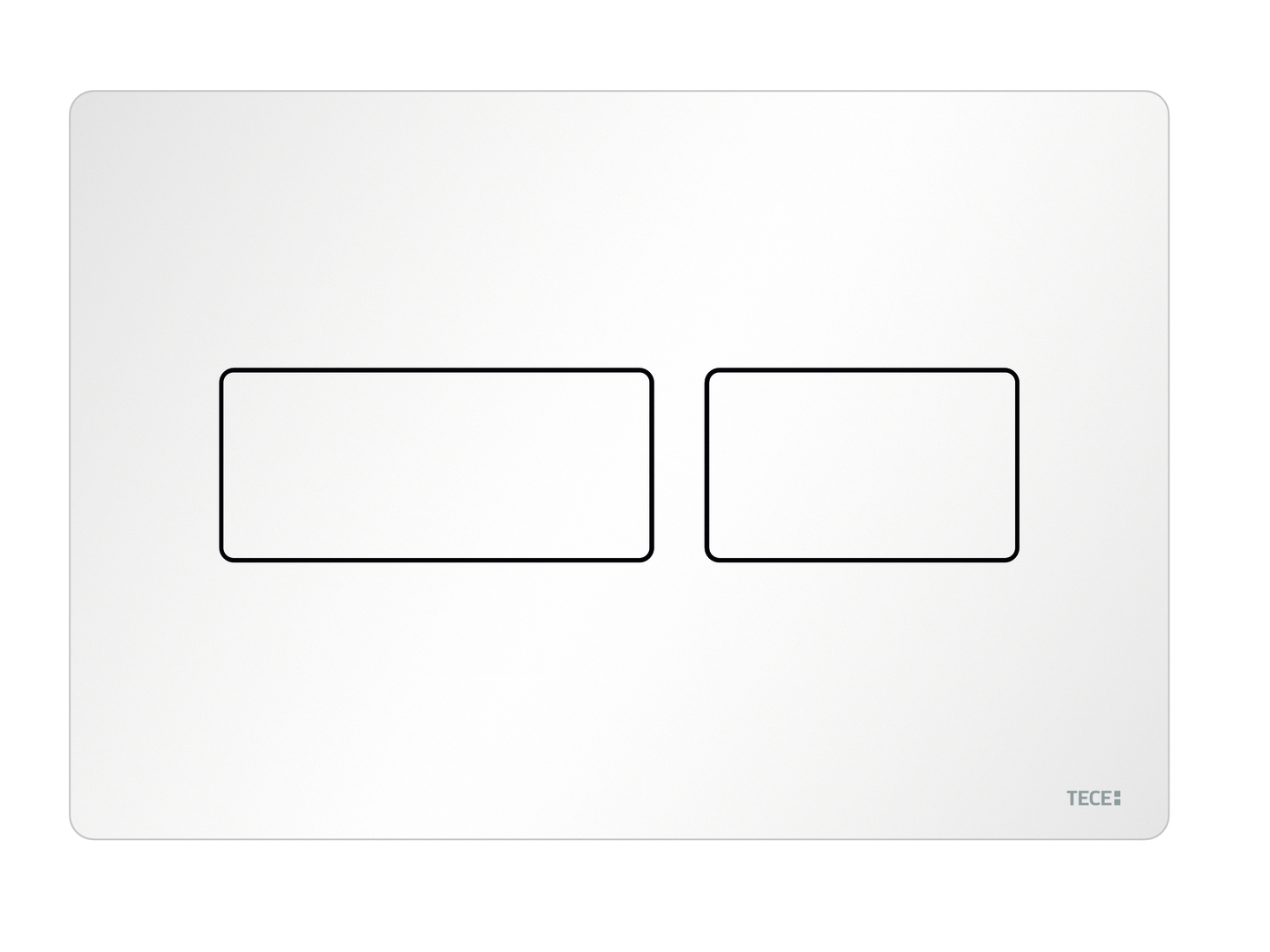 TECEsolid WC-bedieningsplaat voor duospoeltechniek, mat wit
