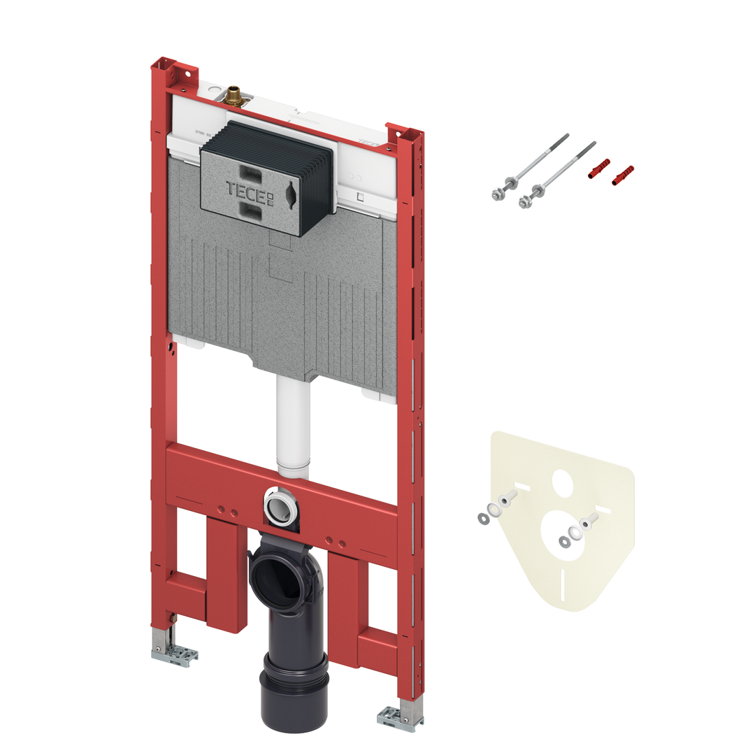 TECEprofil WC-inbouwframe met Octa II spoelkast, bouwhoogte 1120 mm, 8cm