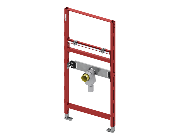 TECEprofil wastafel-inbouwframe bouwhoogte 1120 mm met inbouwsifon