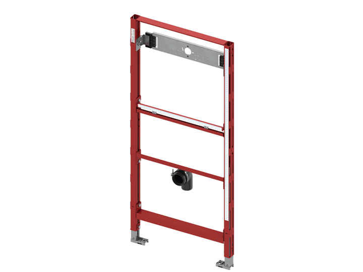 TECEprofil urinoir-inbouwframe voor opbouwdrukspoeler op de wand
