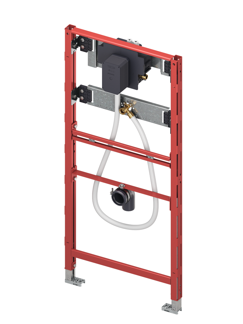 TECEprofil urinoir-inbouwframe met TECE drukspoelerbehuizing U 2