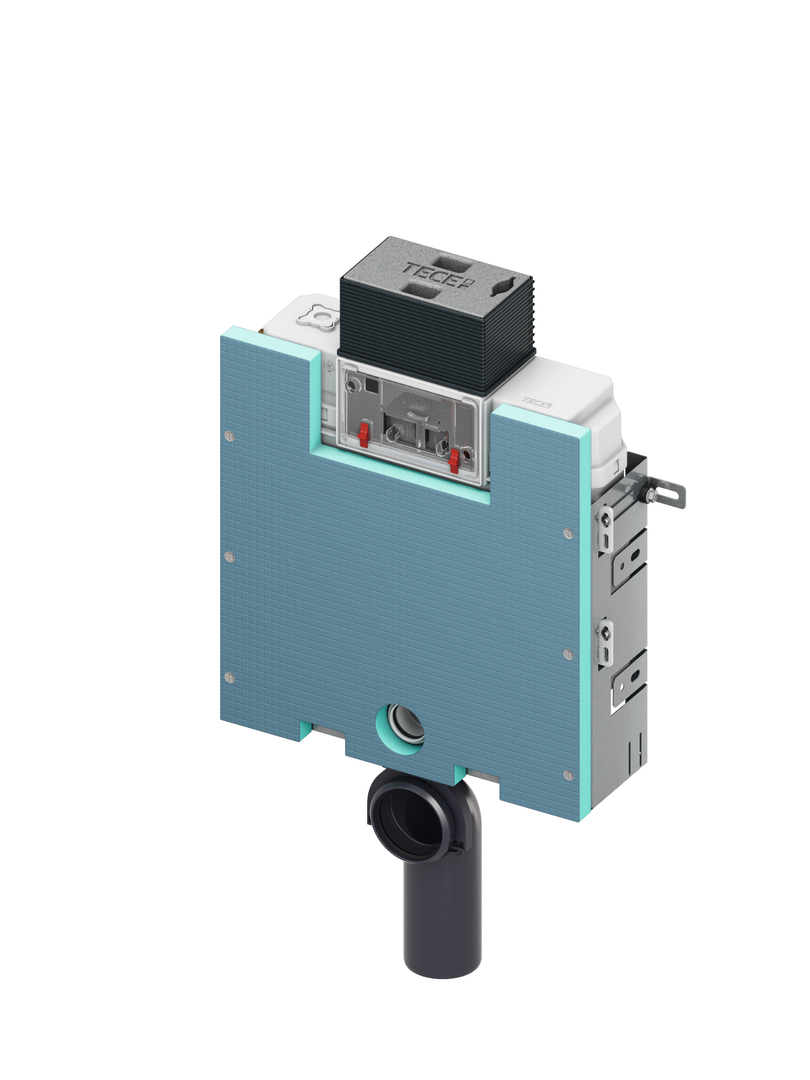 TECEbox WC-inbouwframe met Uni-spoelkast en betegelbare frontplaat, bouwhoogte 820 mm