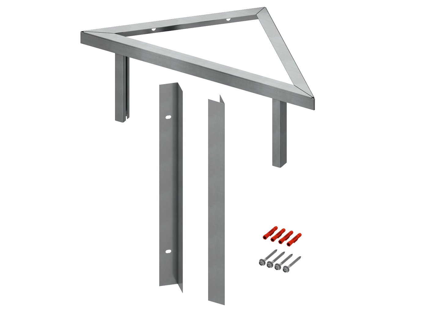 TECE wandbevestiging voor 90° wand-hoekmontage van WC-inbouwframes