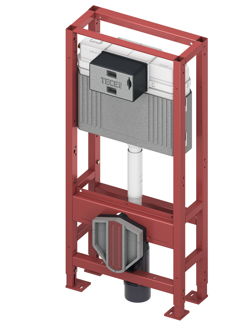 TECEconstruct WC-inbouwframe "Premium" zelfdragend met Uni-spoelkast, bouwhoogte 1120 mm