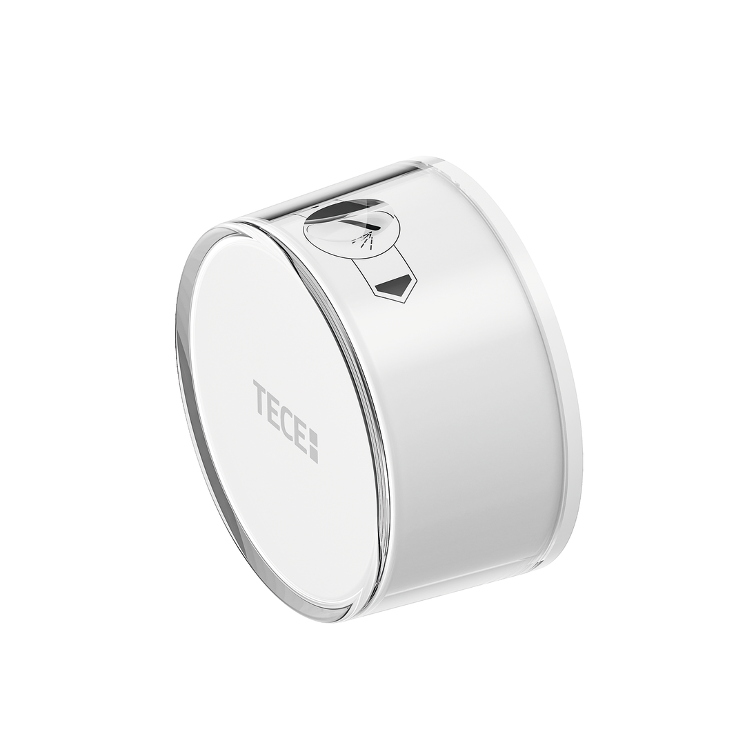 TECE douche-WC volume knop, kunststof wit
